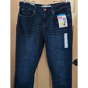 Levis Signature Mid Rise Slim Jeans Size 16M W33 L30 Dark Wash W  Denim Stretch